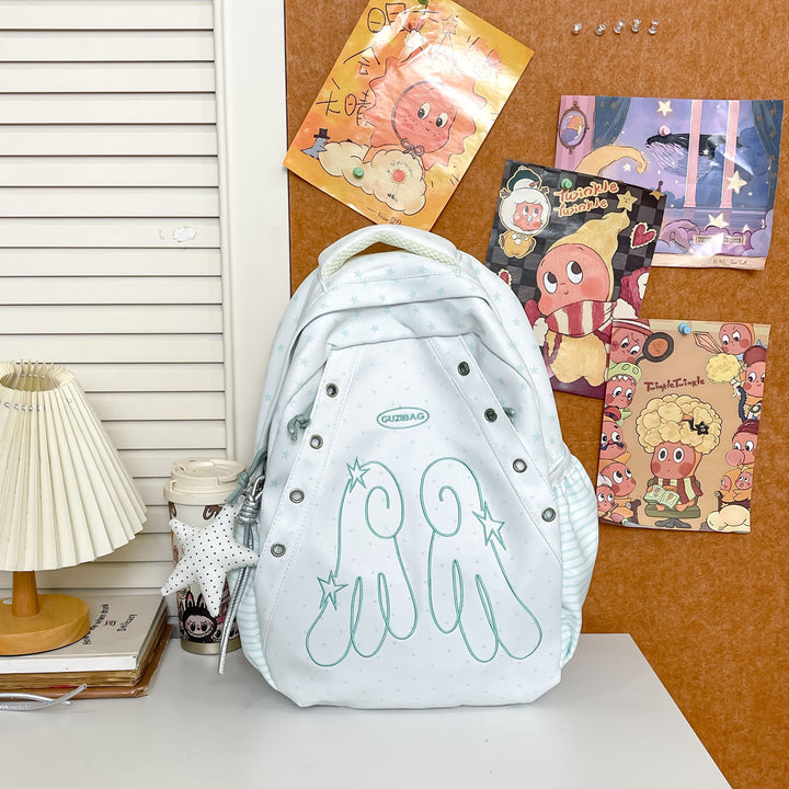 Whimsical Character Print Backpack Stornfield