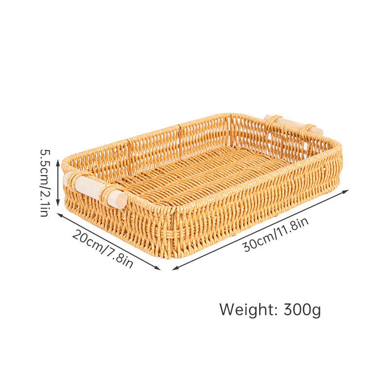 Handwoven Rectangular Serving Tray Stornfield