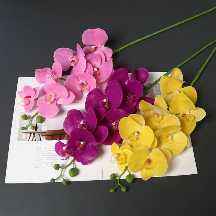 Realistic Faux Orchid Bouquet