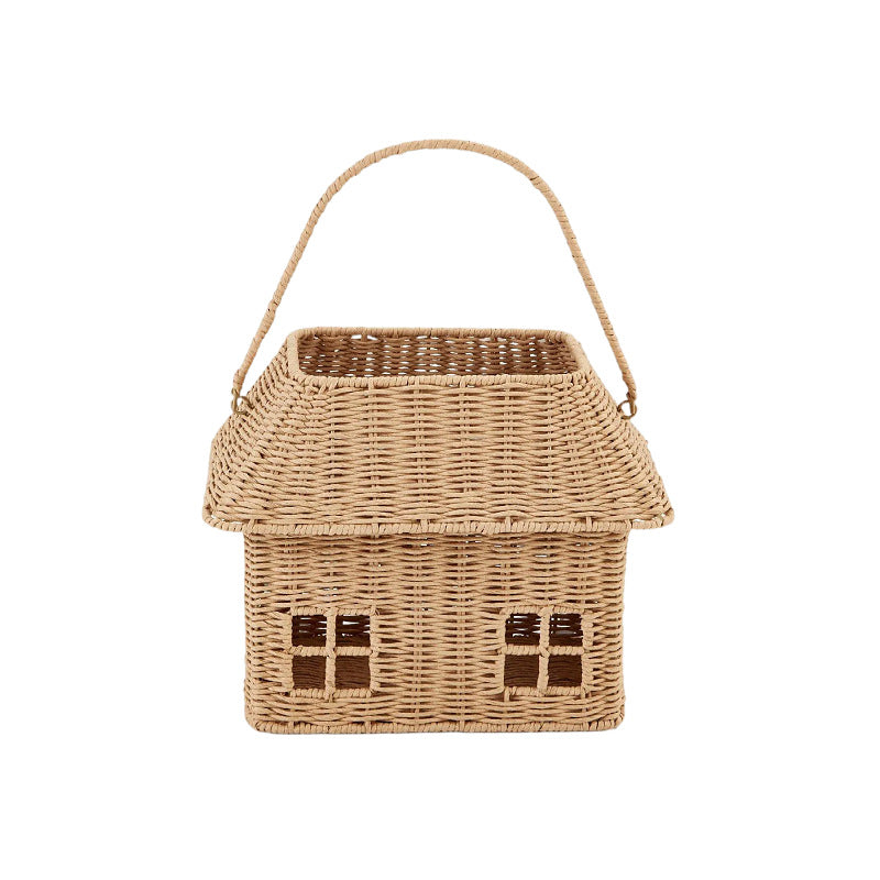 Playful storage basket in the shape of a house Stornfield