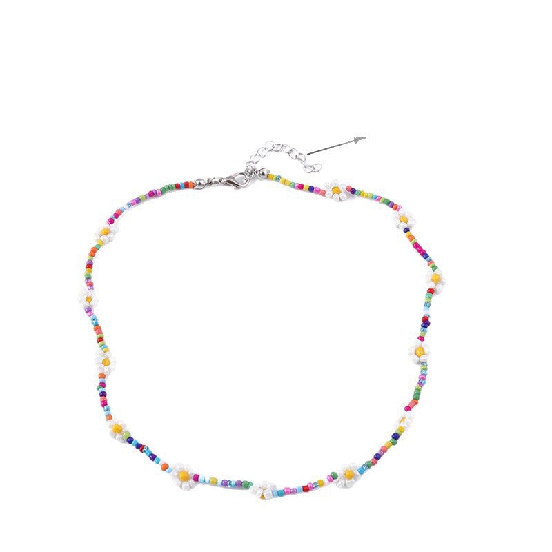 Colorful Floral Beaded Necklace Stornfield