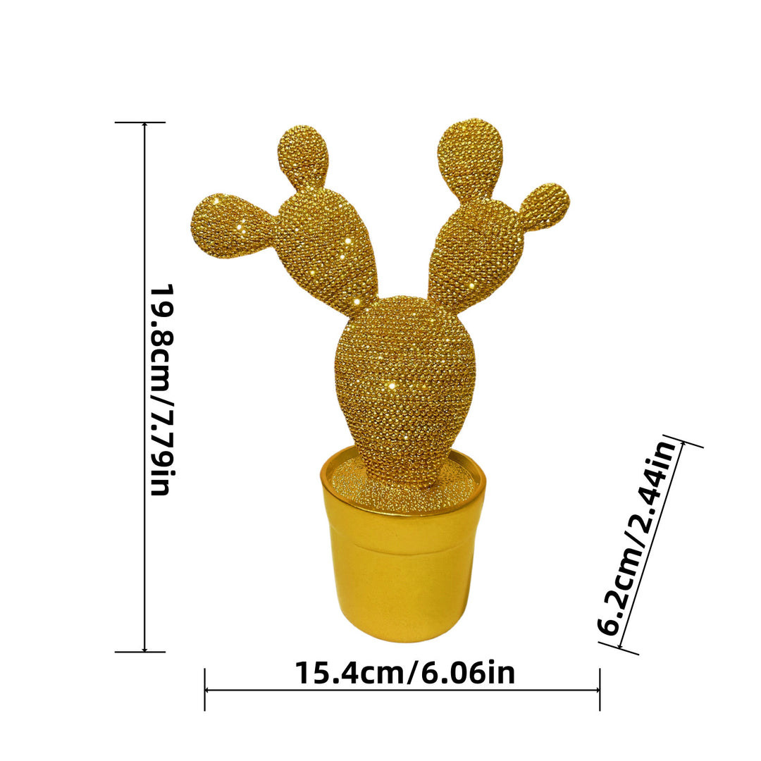 Glittering Cactus Decorative Figure Stornfield