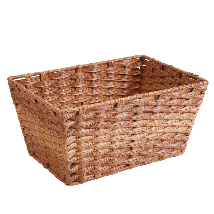 Women's Rectangular Storage Basket with Woven Structure Stornfield