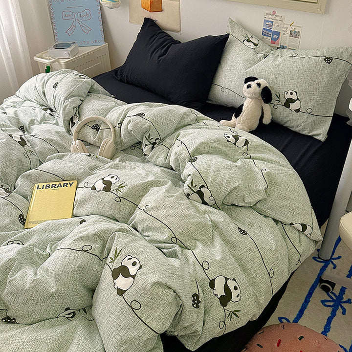 Floral Patterned Quilted Duvet Cover