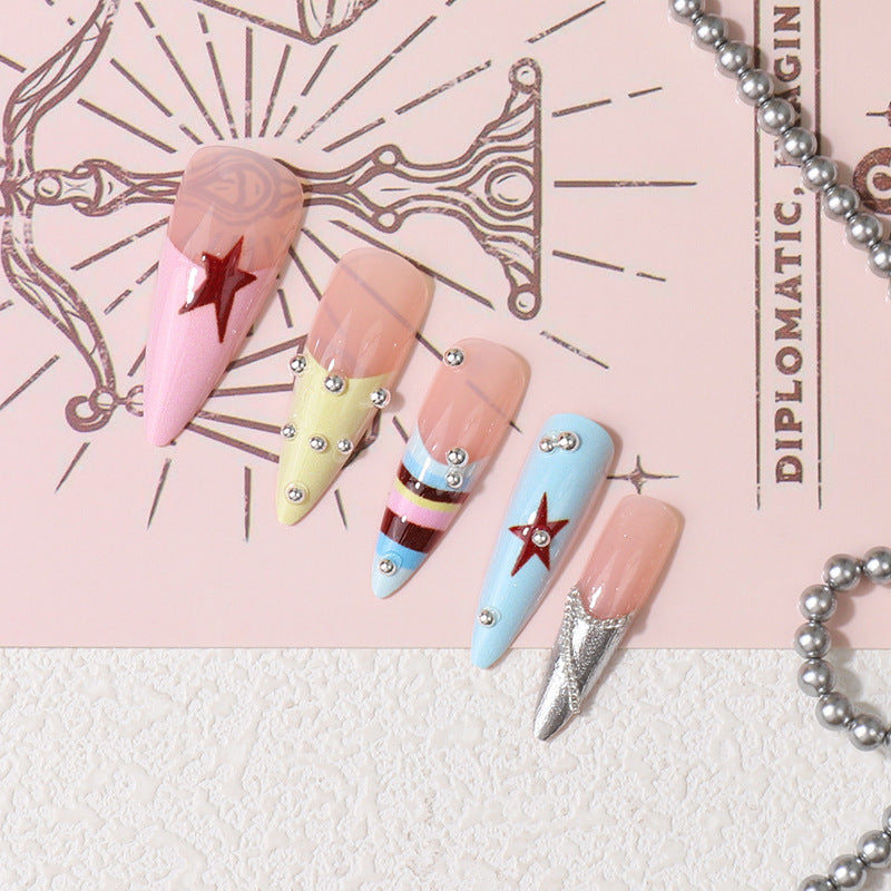 Artistic Themed Press-On Nail Set Stornfield