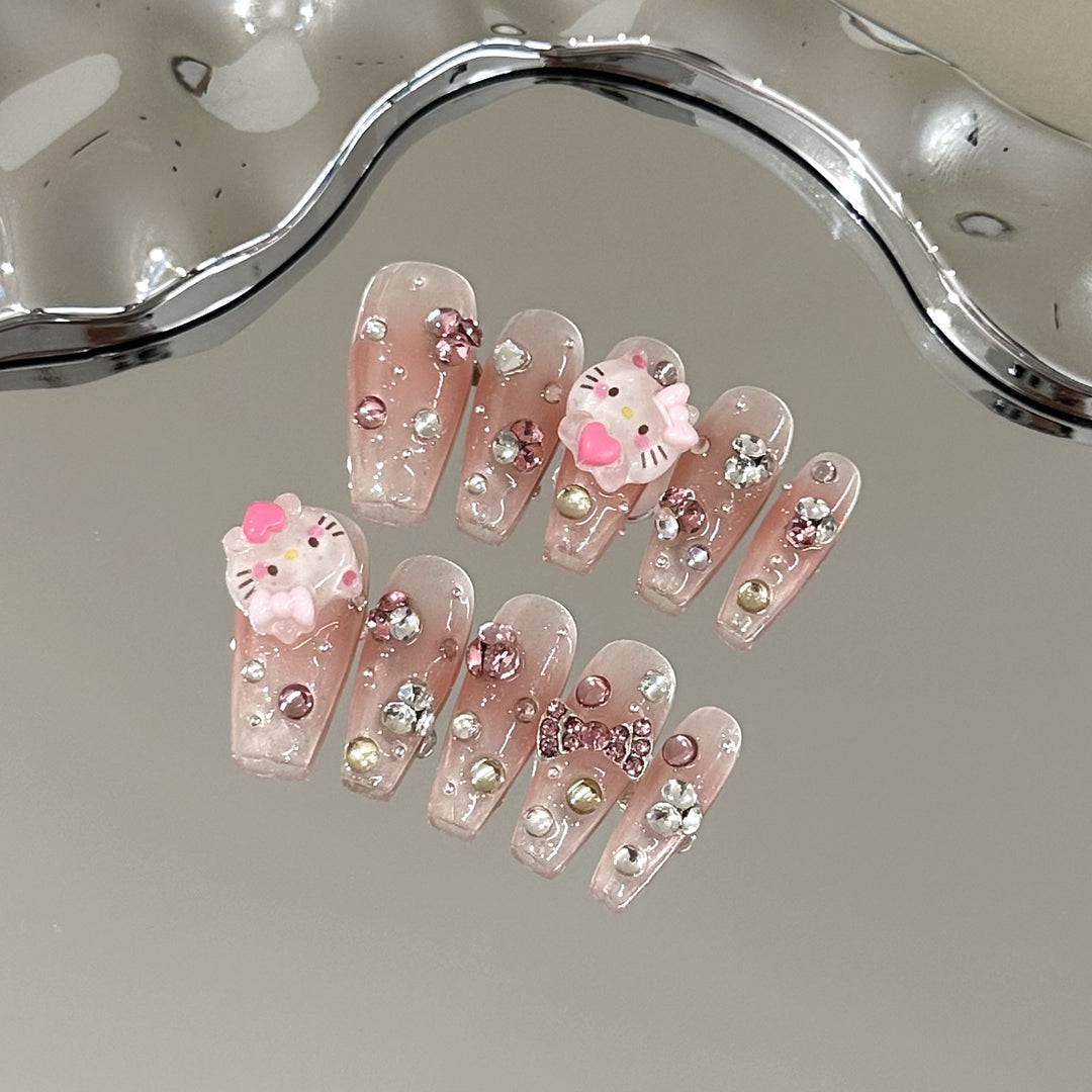 Whimsical Character-Themed Press-On Nail Set
