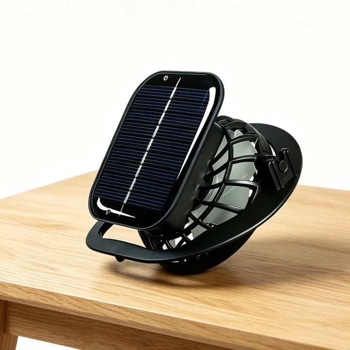 Unisex nan solar-powered table fan with integrated solar module Stornfield
