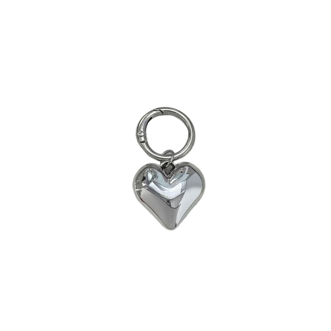Heart-Shaped Silver Keychain Stornfield