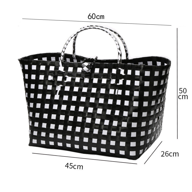 Large Capacity Woven Shopping Tote Stornfield