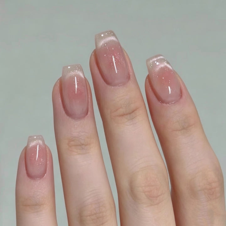 Stylish Press-On Nail Set with Animal Print and Gem Accents Stornfield