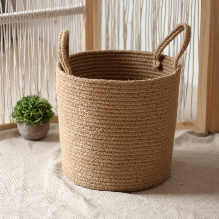 Handcrafted storage basket made of natural material Stornfield