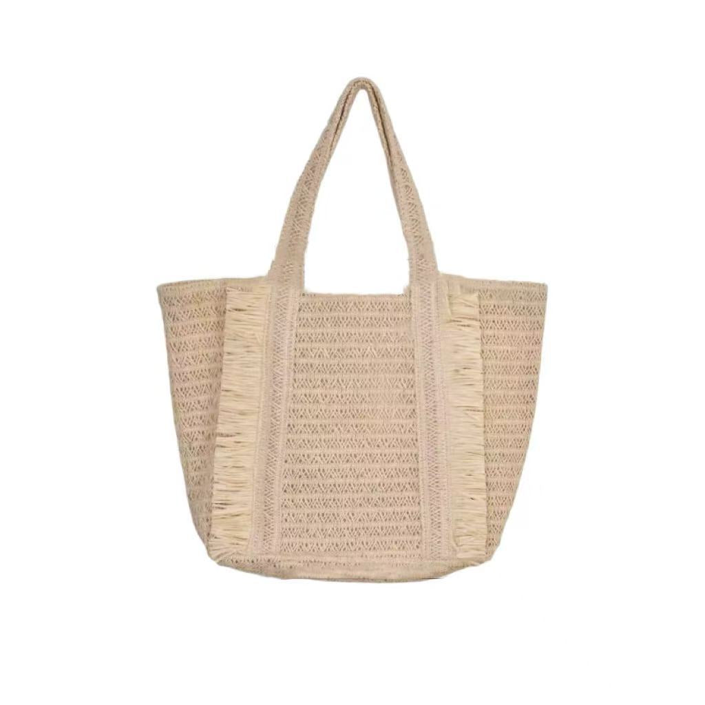 Woven Natural Material Beach Bag Stornfield