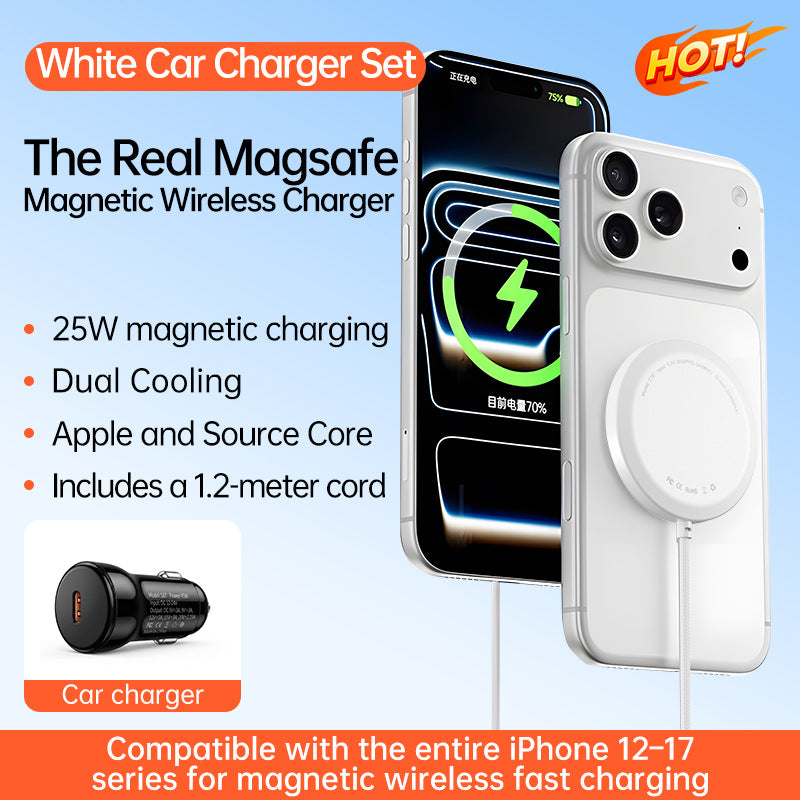 Unisex Magnetic Car Charger with 25W Fast Charging Function Stornfield
