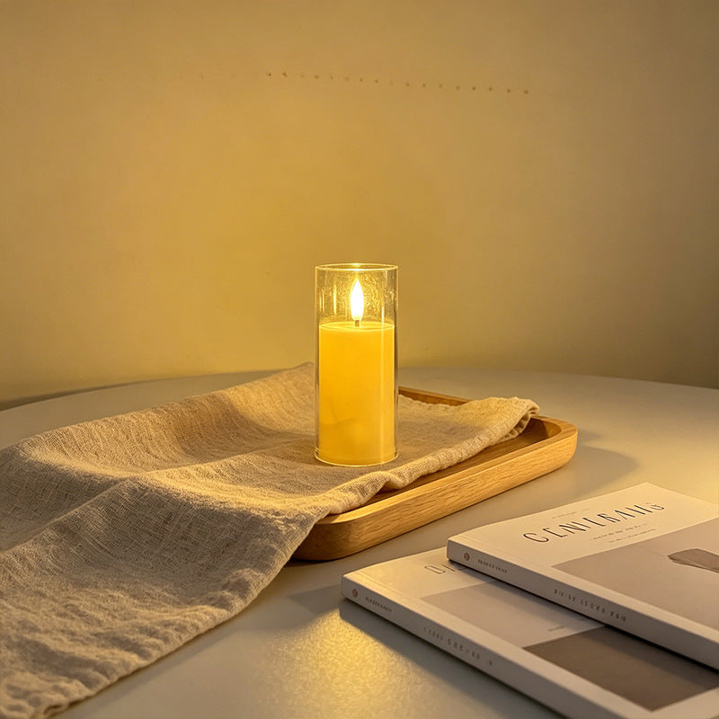 LED Scented Candle with Flame Effect Stornfield
