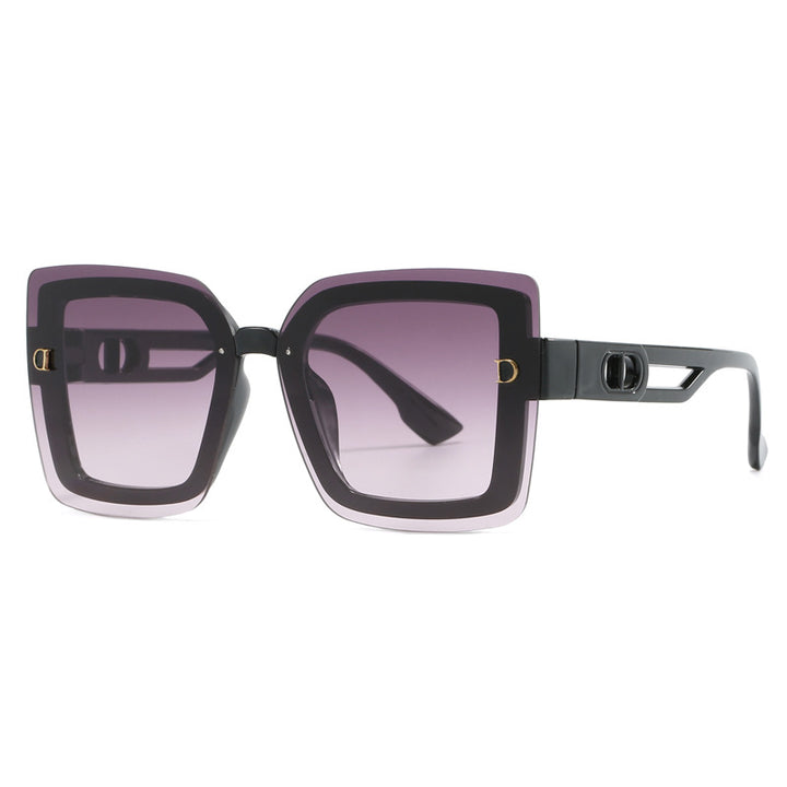 Ladies fashionable oversized sunglasses in geometric design Stornfield
