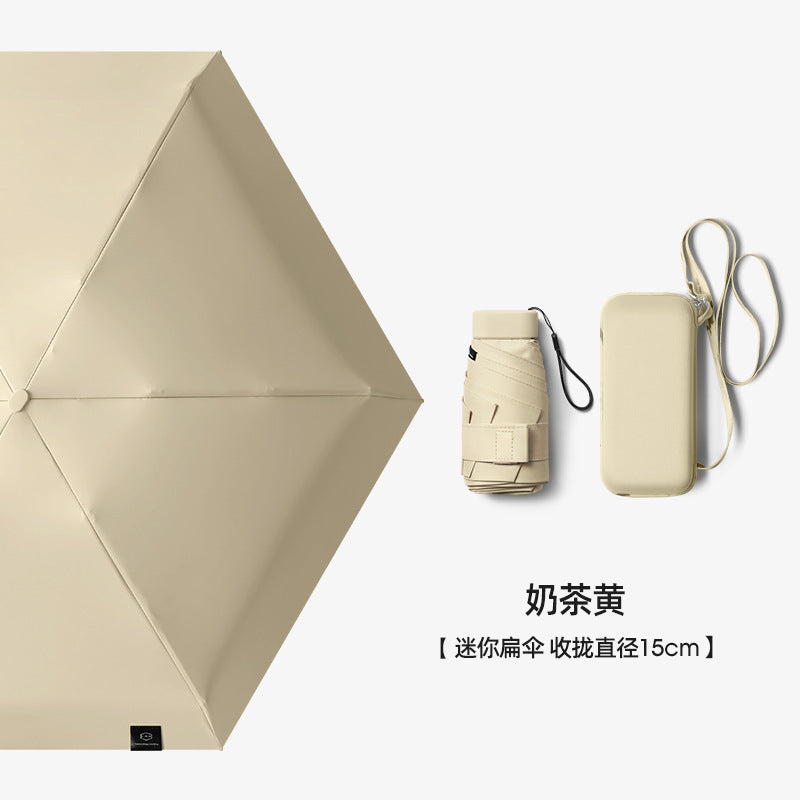 Ladies elegant and practical foldable umbrella with integrated water bottle Stornfield
