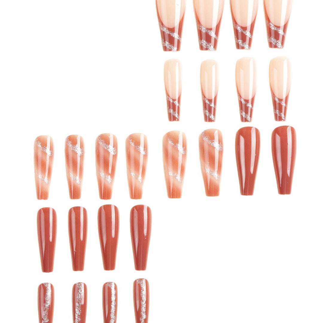Premium Artistic Acrylic Press-On Nail Set Stornfield