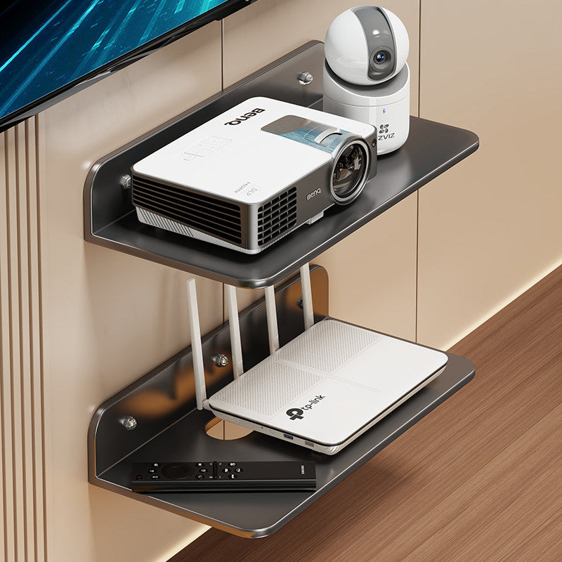 Wall-Mount Floating AV Shelf for Projector and Router
