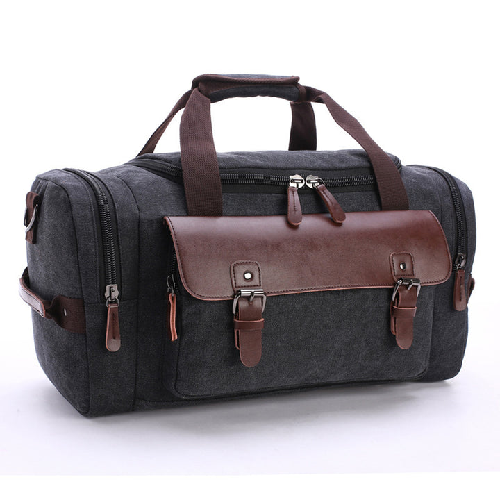 Spacious travel bag with high-quality leather trim Stornfield