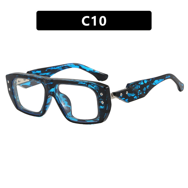 Women's fashionable square glasses with multicolored transparent frame Stornfield