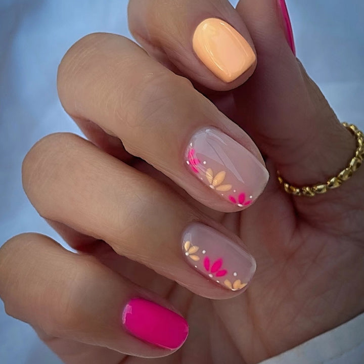 Floral Acrylic Nail Art Enhancements Stornfield 1789915591