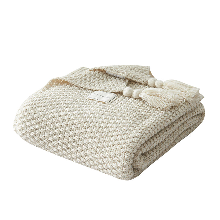 Premium Textured Knit Throw Blanket