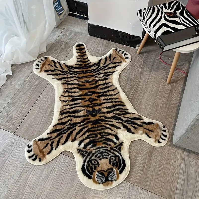 Playful Tiger Shaped Bath Mat