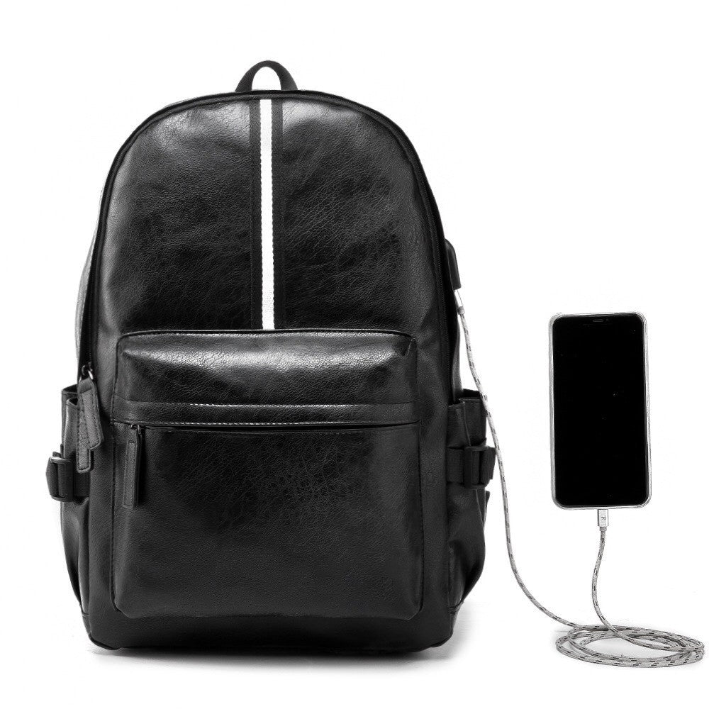 Stylish backpack with USB port Stornfield