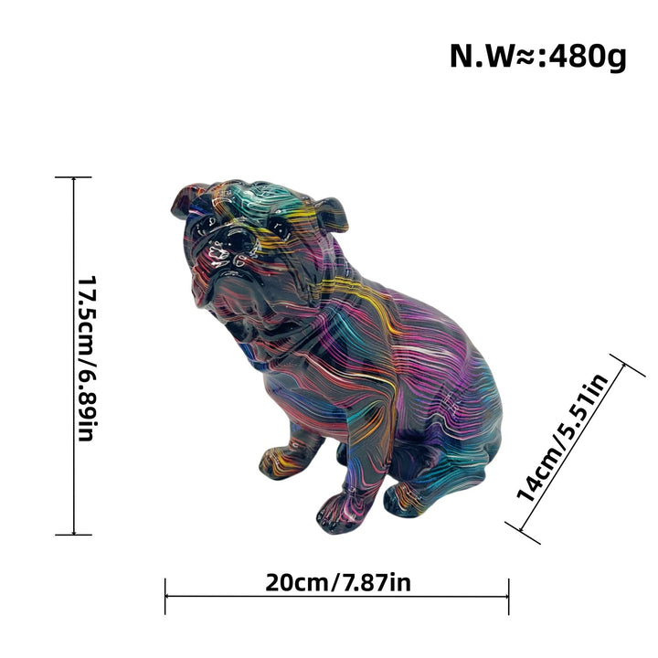 Colorful decorative figure of a dog in modern design Stornfield