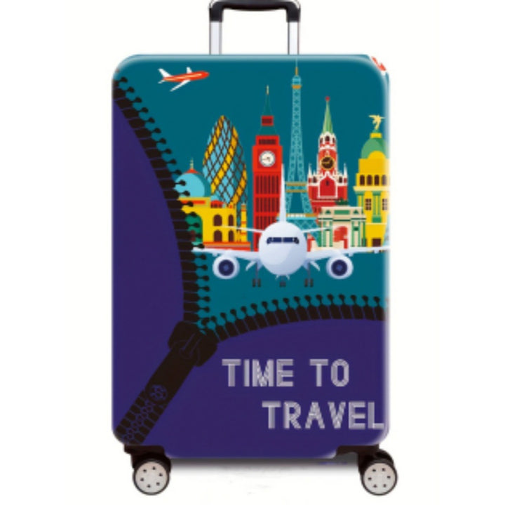 Women's Hard Shell Suitcase with Urban Airplane Design Stornfield