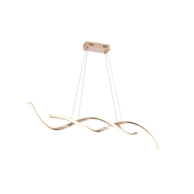 Wave-Inspired LED Pendant Light