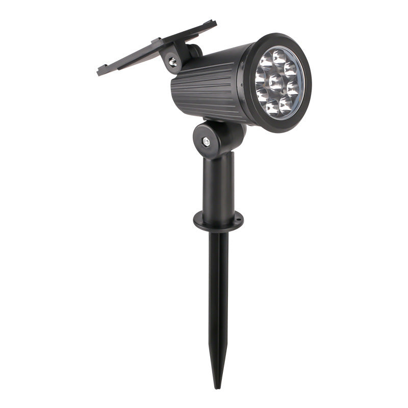 Solar-Powered Adjustable Garden Spotlight With Swivel Stake Stornfield
