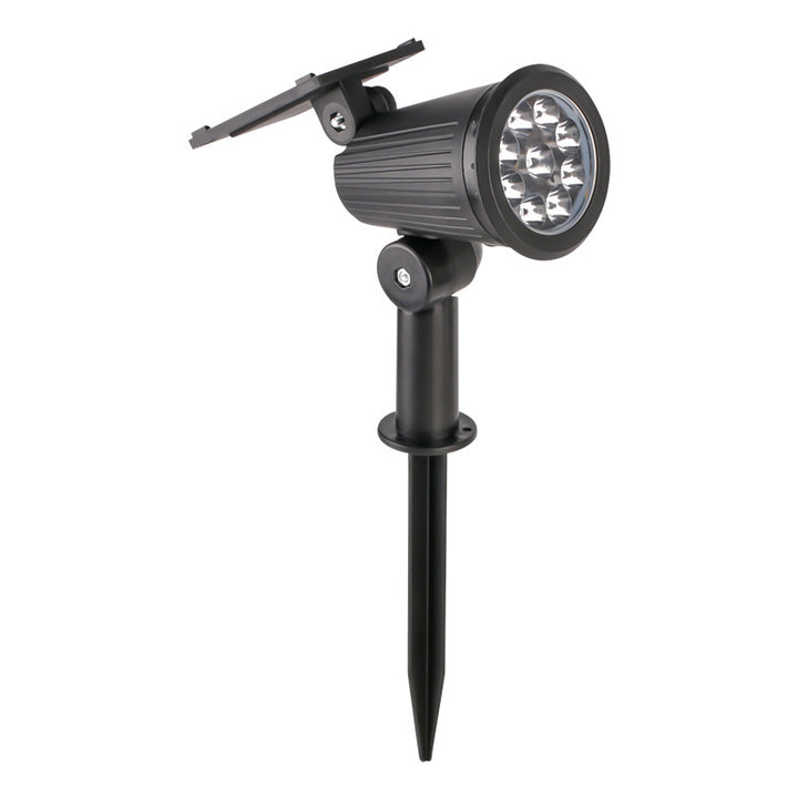 Solar-Powered Adjustable Garden Spotlight With Swivel Stake Stornfield