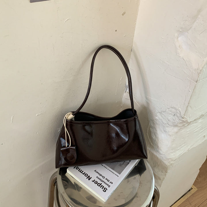Stylish Leather Handheld Tote