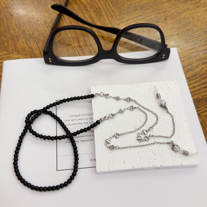 Beaded Eyewear Chain with Silver Accents Stornfield