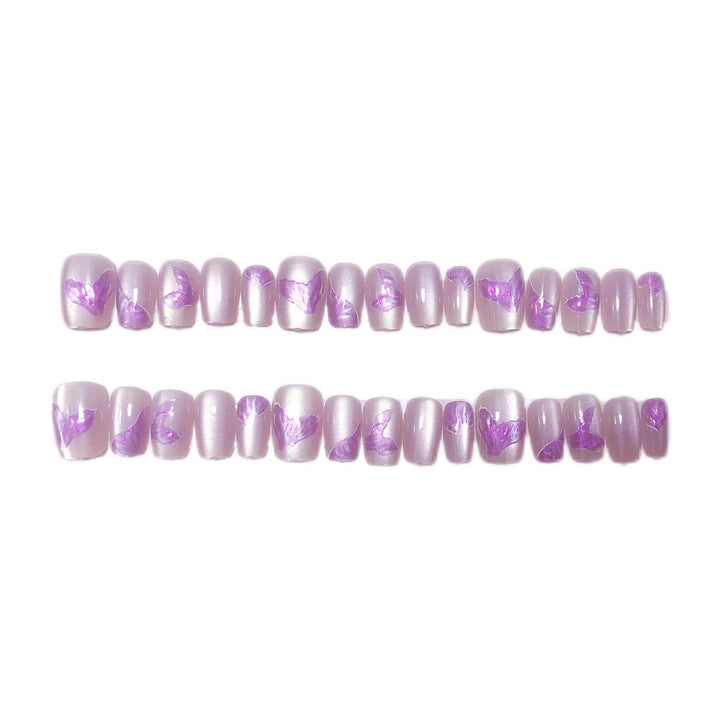Elegant Floral-Inspired Press-On Nail Art Set