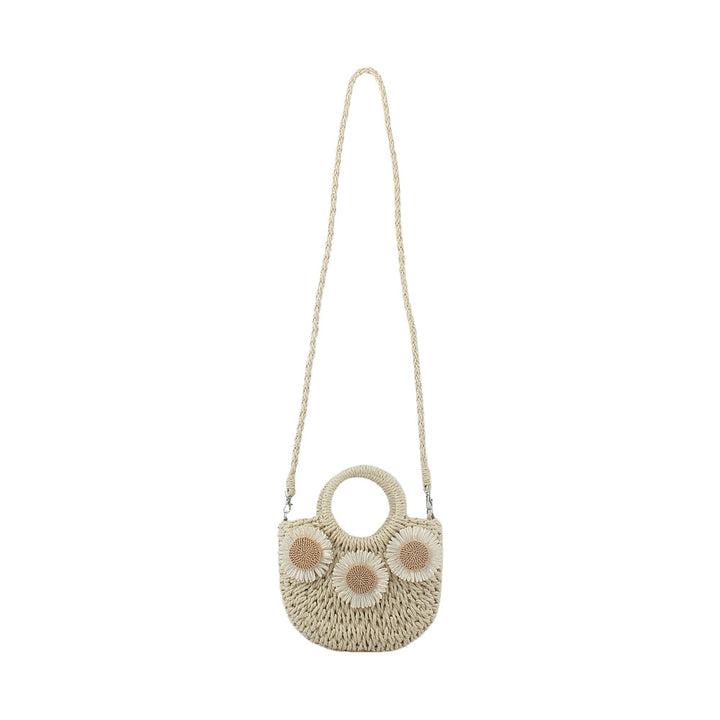 Handwoven shoulder bag with decorative elements Stornfield