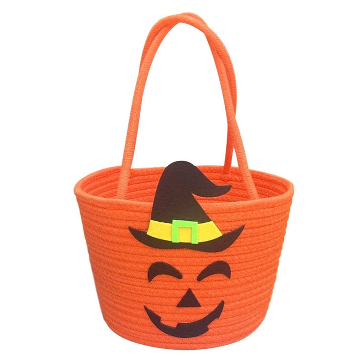 Women Halloween Basket with Wizard Hat Motif Stornfield