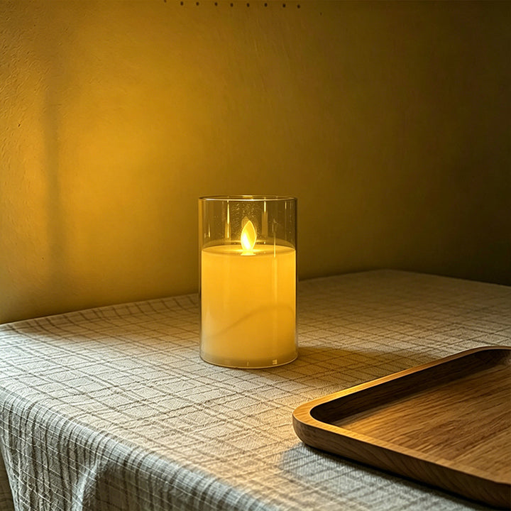 LED Scented Candle with Flame Effect Stornfield
