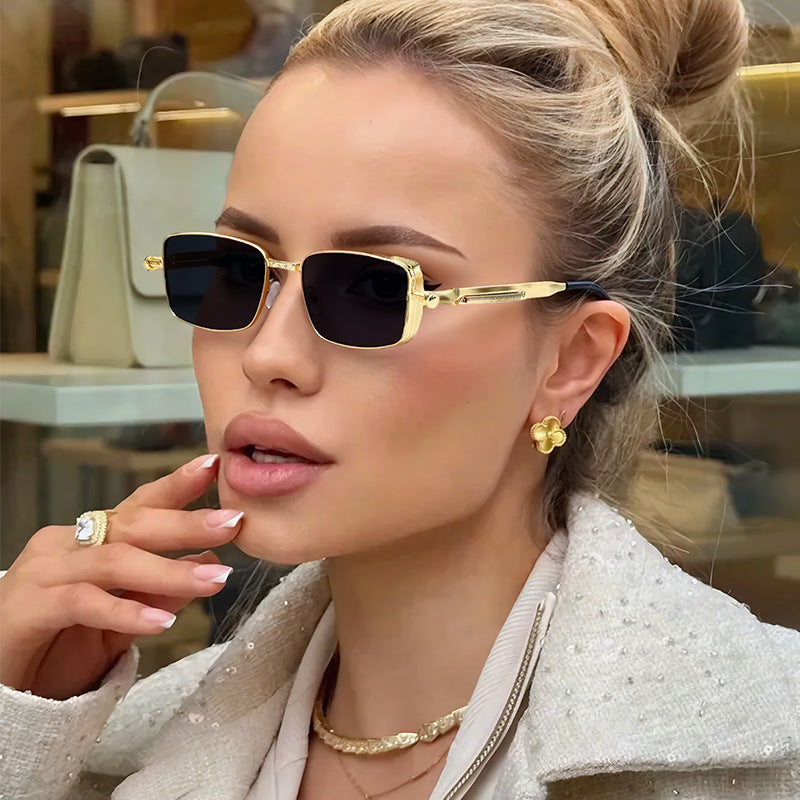 Men's Retro-Inspired Metal Frame Sunglasses Stornfield