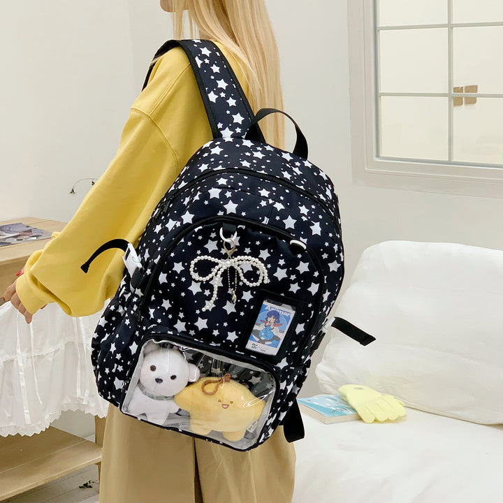 Adventurous Star-Patterned Backpack Stornfield