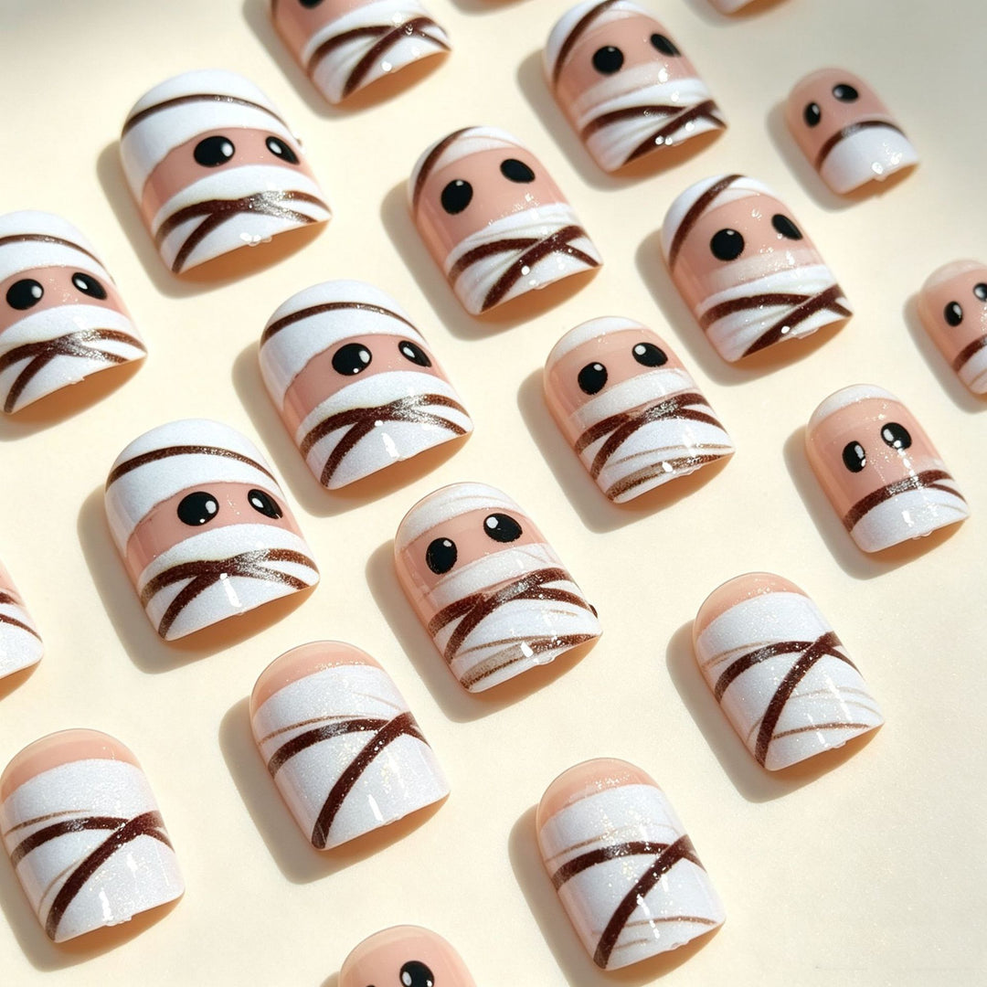 Halloween Themed Press-On Nail Design Stornfield