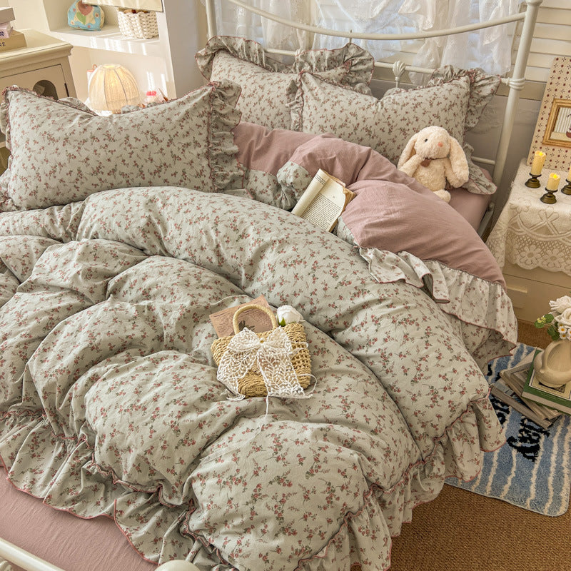 Comforting Floral Print Comforter Set