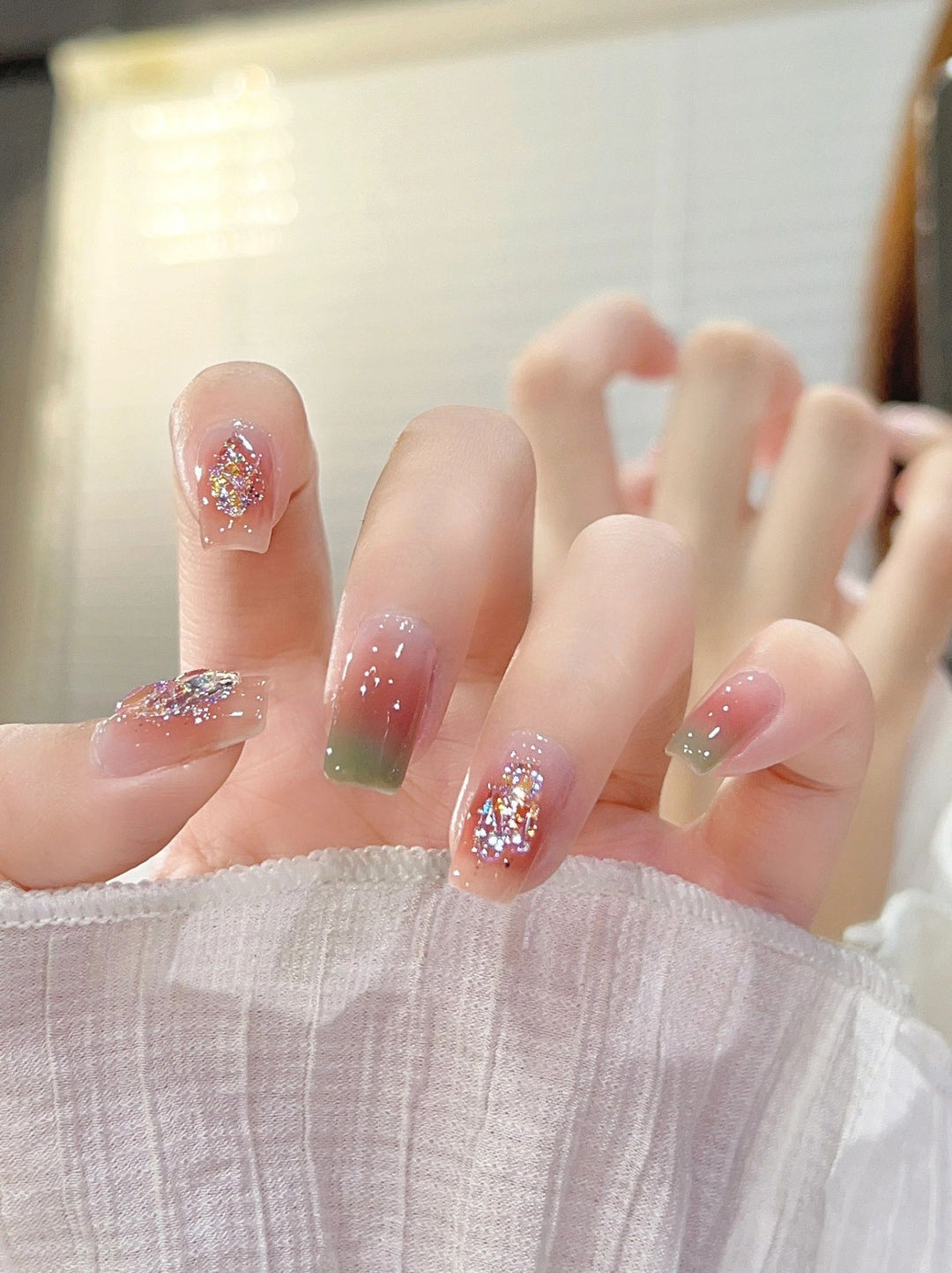 Glitter Ombre Press-On Nails Stornfield
