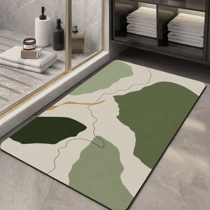 Stylish Geometric Pattern Bath Mat Stornfield