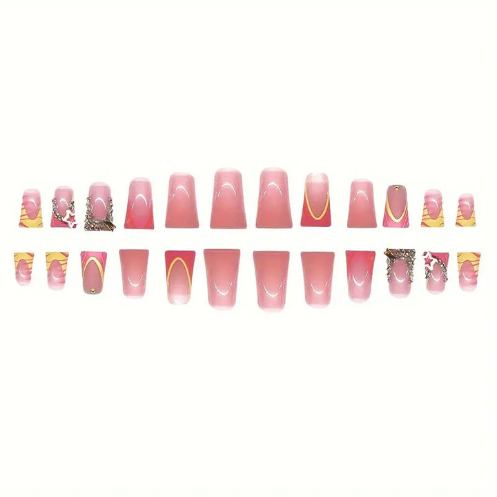 Decorative 3D Themed Press-On Nail Art Stornfield