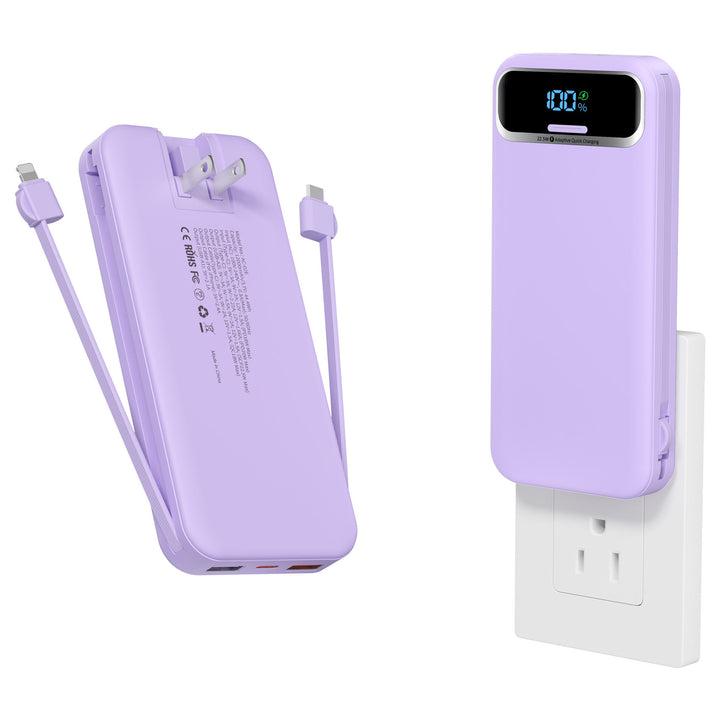 Powerbank with Integrated Charger and Lcd Display Stornfield