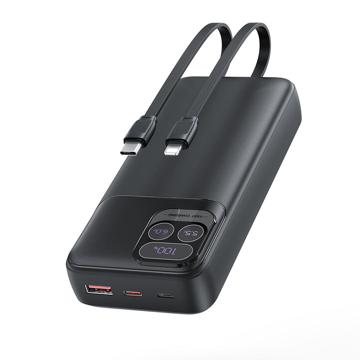 Power bank with dual charging cable and fast charging function Stornfield