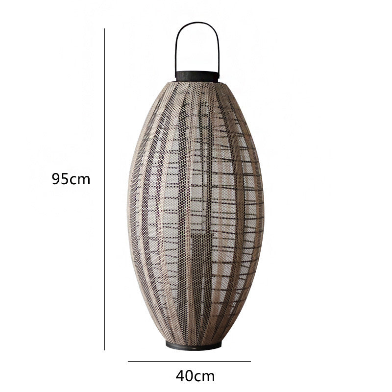 Elegant lantern with metal grid Stornfield