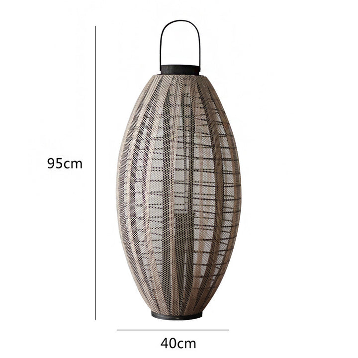 Elegant lantern with metal grid Stornfield